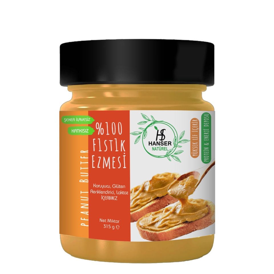 Hanser Natürel %100 Fıstık Ezmesi 315 gr