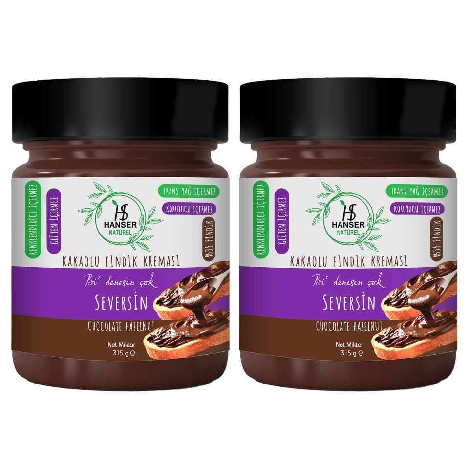 SEVERSiN Chocolate & Hazelnut Paste (425Gr x2)