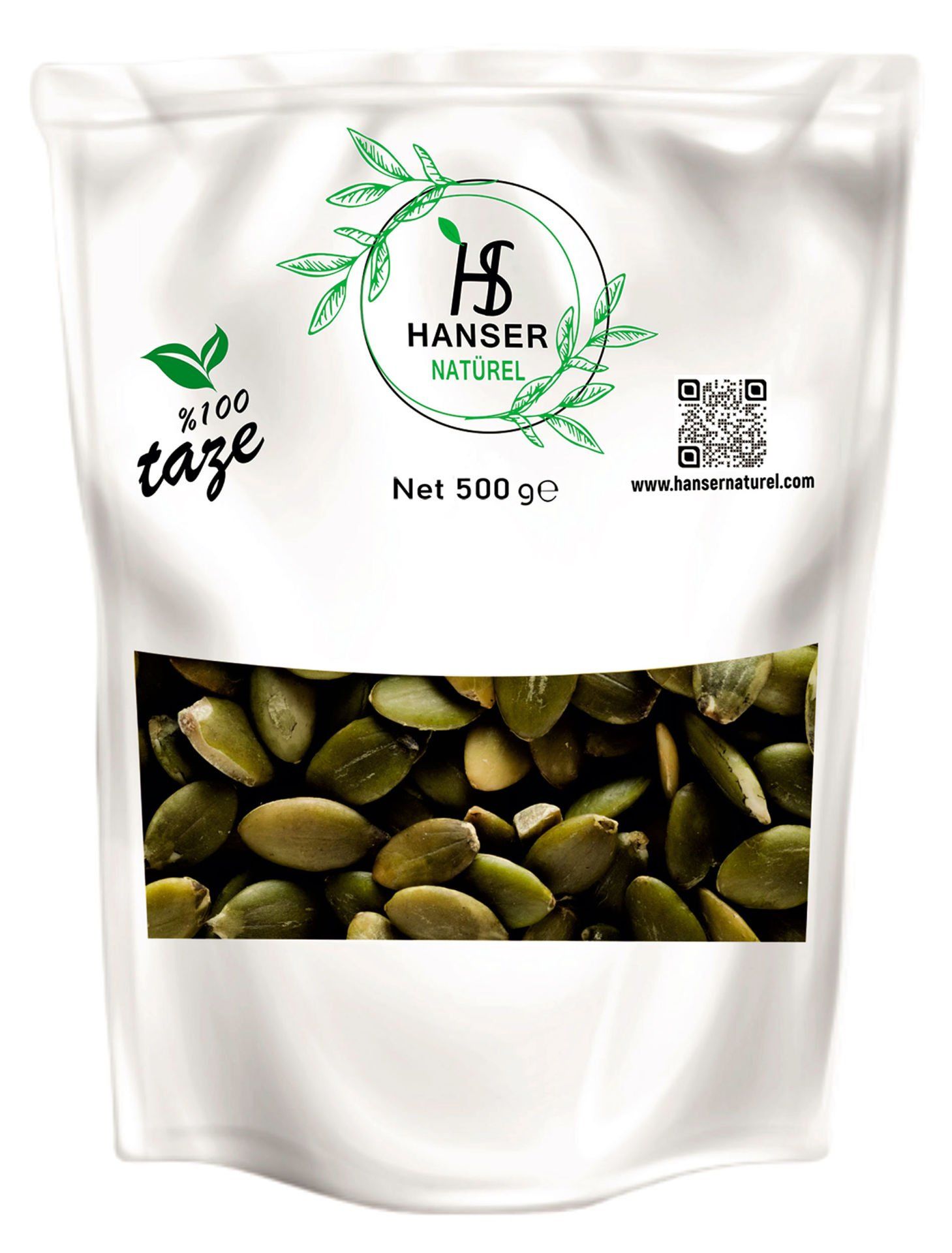 Hanser Natürel Kabak Çekirdeği İçi 500 Gr