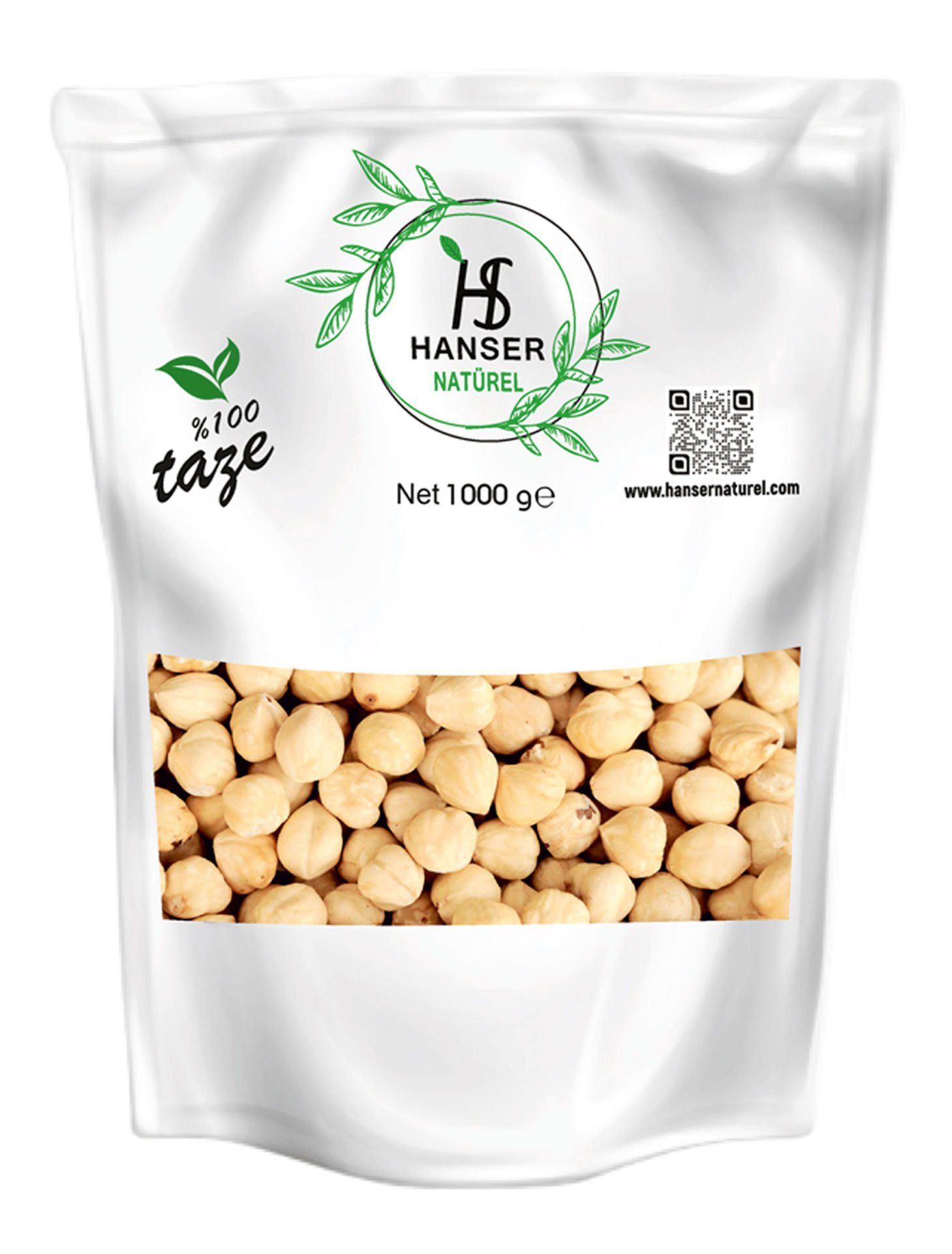 Hanser Natural Roasted Fresh Hazelnuts 1 Kg
