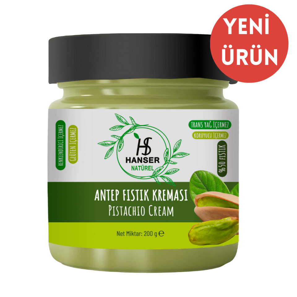 Hanser Natürel Antep Fıstık Kreması 200g